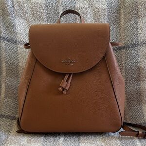 Kate Spade Pebbled Leather Backpack in Brown